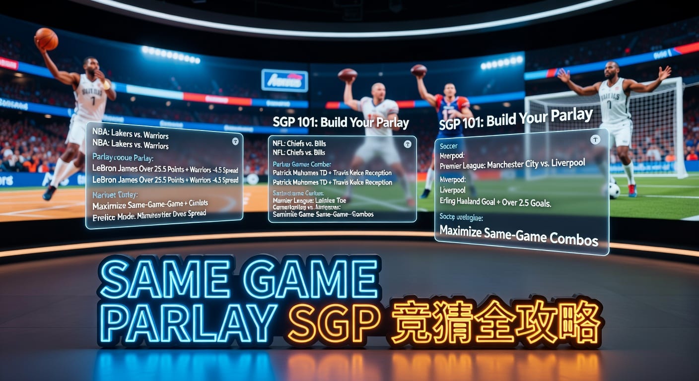 same game parlay SGP：组合投注技巧与下注思路
